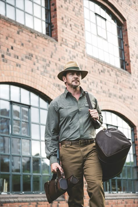 Adventure Clothing Men, Safari Outfits, Sporting Legends, English Gentleman, Adventure Aesthetic, Adventure Outfit, Safari Style, Safari Theme, Mens Winter Fashion