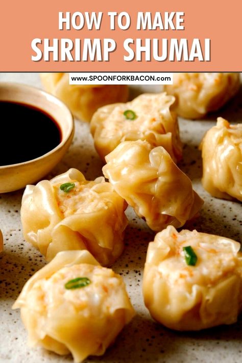 Dive into the world of flavor with these mouthwatering Shrimp Shumai Dumplings by Spoon Fork Bacon. Perfectly steamed and bursting with juicy shrimp goodness, these dumplings are a delightful addition to any meal. Whether you're hosting a dinner party or simply craving something special, this recipe will impress with its authentic taste and easy preparation. Get ready to enjoy a culinary experience that's both satisfying and simple to create at home. Shumai Dumplings, Shrimp Shumai Recipe, Shrimp Shumai, Savory Meatloaf, Tasty Meatloaf Recipe, How To Make Shrimp, Pumpkin Gnocchi, Spoon Fork Bacon, Chicken Rice Recipes