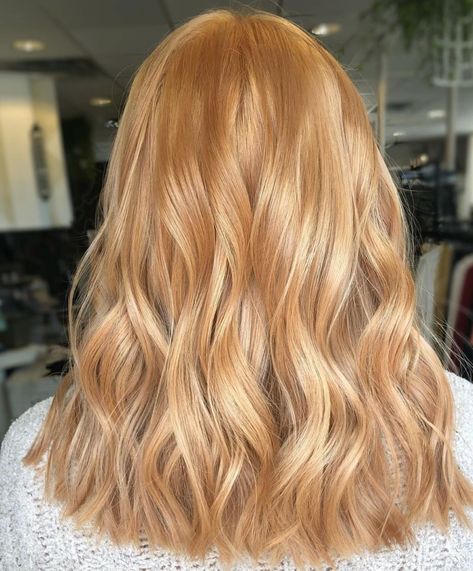 Strawberry Blonde Before And After, Dirty Strawberry Blonde Hair, Natural Strawberry Blonde Hair, Dark Strawberry Blonde Hair, Reddish Blonde Hair, Hair Colors And Styles, Light Strawberry Blonde, Medium Length Blonde Hair, Blonde Hair Colors