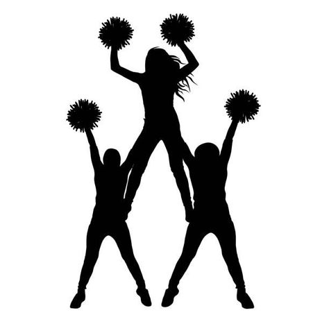 Cheer Drawings Easy, Cheerleading Aesthetic, Cheer Photography, Sports Academy, Dance Pose, Squad Pictures, Silhouette Drawing, Body Drawing, Dance Poses