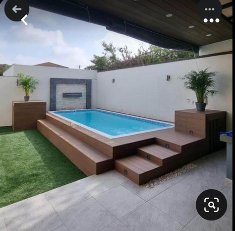 Garden Pool Design, Pool Ideas On A Budget, Above Ground Pool Ideas, Ground Pool Ideas, Desain Pantry, Pool Landscape Design, Above Ground Pool Landscaping, Small Pool Design, Above Ground Pool Decks