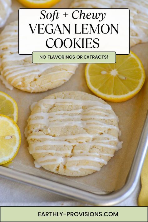 Eggless Lemon Cookies, Vegan Lemon Cookies, Easy Vegan Cookies, Vegan Lemon Cake, Lemon Cookies Recipes, Vegan Cookie, Lemon Sugar Cookies, Easy Vegan Dessert, Vegan Cookies Recipes