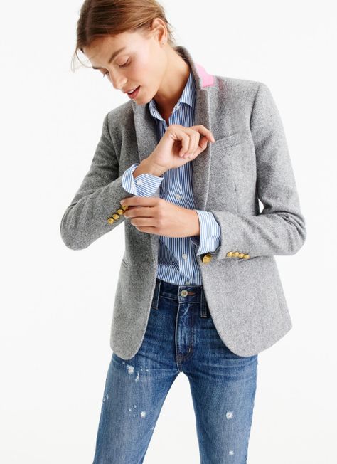 screen-shot-2016-09-28-at-3-33-35-pm 2019 Style, Gray Blazer, Fashion Pics, Grey Blazer, Blazer Outfits, Blazer Fashion, Black Blazers, Wool Blazer, Outfits Casuales