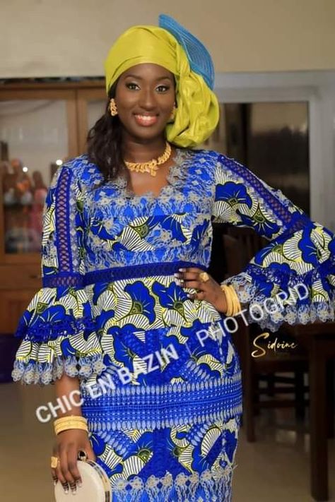 Grand Dakar, Long Gown Styles, Ankara Long Gown, Ankara Long Gown Styles, Veil Styles, Gown Styles, African Fashion Ankara, Dress African, Mode Masculine