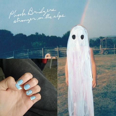 phoebe bridgers stranger in the alps nails nail art Phoebe Bridgers Nail Art, Pheobe Bridgers Nails, Phoebe Bridgers Inspired Nails, Hozier Inspired Nails, Phoebe Bridgers Nails, Stranger In The Alps, Phoebe Bridgers, The Alps, Nail Art Inspiration