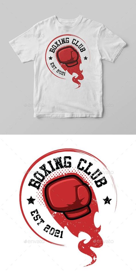 Grunge Boxing Club T-Shirt Design Vector EPS Boxing T Shirts Ideas, Boxing Tshirt Design, Boxing Shirts Design, Cricut Projects Easy, Vintage Shirt Design, Boxing Shirts, Boxing Club, T Shirt Design Vector, Club T Shirt