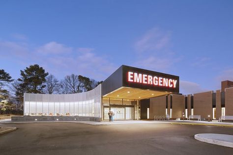 Methodist South Emergency Department | brg3s Architects; Photo: Tim Hursley | Archinect Clinic Design Architecture, Exterior Planter, Hospital Design Architecture, Hospital Emergency, Tom Price, Hospital Architecture, Healthcare Architecture, Hospital Design, Architecture Concept Drawings