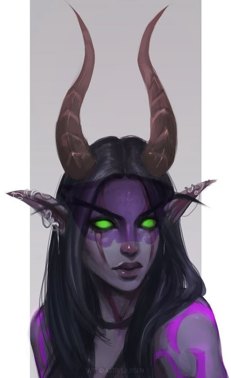 Elfa con cuernos Tiefling Ideas, Manned Wolf, Dragon Elf, Selena Mlbb, Dnd Elf, Photo Realism, Warcraft Art, Night Elf, Demon Hunter