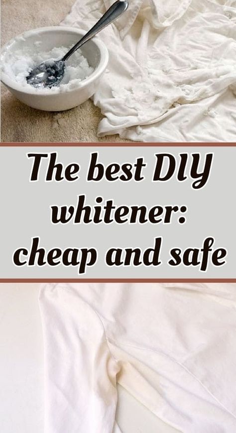 Homemade Spot Remover For Clothes, Best Way To Wash White Clothes, Brighten Whites Without Bleach, Make Whites White Again, Clean White Clothes, Whiten White Clothes, Whiten Clothes, Laundry Tricks, Cleaning White Clothes