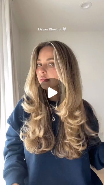 brit harvey on Instagram: "Dyson blowout♥️ used the round brush attachment and love it 😊 gave me such a bouncy blowout.   Hair color- @katieolsonhair at @stotts.atelier  Shampoo & conditioner - @redken all soft  Hair oil - @kerastase_official elixir  Heat protectant- @evahairnyc" Brit Harvey Hair, Dyson Blowout, Blowout Hair Tutorial With Round Brush, Dyson Round Brush, Blowout Hair With Round Brush, Round Brush Blowout Long Hair, Blowout Round Brush, Reckon Brush Blowout, Bouncy Blow Dry