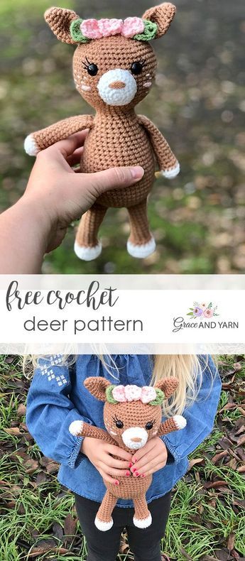 Crochet Deer Pattern, Deer Amigurumi, Crochet Deer, Deer Fawn, Crochet Geek, Deer Pattern, Crochet Amigurumi Free Patterns, Crochet Amigurumi Free, Crochet Animal Patterns