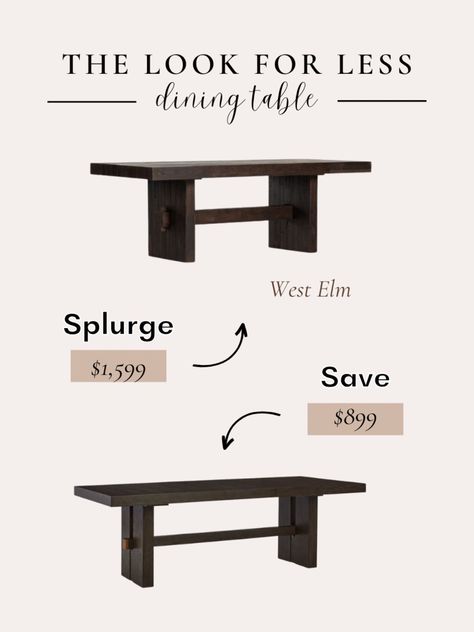 Dining Extension, West Elm Inspired, Reclaimed Wood Dining Table, Reclaimed Wood Table, Extension Table, Dining Table Black, Blogger Fashion, Modern Dining Table, Blogger Style