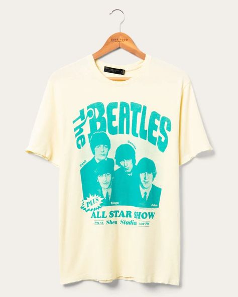 Women's Music Tees & Vintage Band Tees | Junk Food Clothing Womens Vintage Tees, Marching Band Shirts, Beatles Vintage, With The Beatles, Beatles Shirt, Beatles Tshirt, Vintage Band Tees, Food Clothes, Star Show