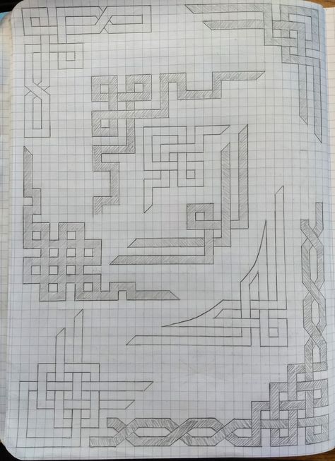 Graph Paper Border Designs, Grid Design Pattern Art, Graph Paper Designs Ideas, Graph Paper Designs Drawing, Graph Paper Drawings Doodles, Graph Paper Doodles, Graph Paper Drawings Easy, Graph Paper Art Design, Drawing On Graph Paper