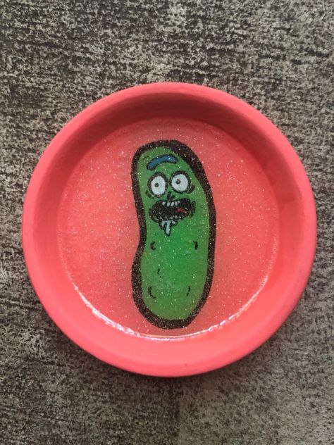 Hey there I do all kinds of custom art made just for you and your lifestyle! Check me out on Twitter, @chasingart1 and Tik Tok @chasingart for more! Pickle Rick, Ashtrays, Hey There, Custom Art, Pickles, Tik Tok, Lifestyle, On Twitter, Twitter