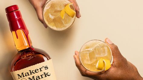 Drinks Made With Makers Mark, Makers Mark Cocktails, Makers Mark Old Fashioned, Makers Mark Whiskey, Whisky Sour, Thanksgiving Cocktails, Honey Syrup, Bourbon Cocktails, Maker’s Mark