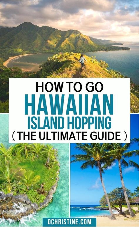 Hawaii Itinerary 2 Weeks, Hawaii Island Hopping Itinerary, Honaloulou Hawaii, Island Hopping Hawaii, Best Hawaiian Island To Visit, Hawaii In September, Hawaii 2023, Hawaiian Honeymoon, Hawaii Living