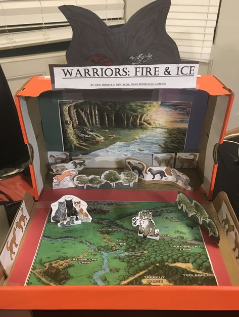 Book Report Diorama, 5th Grade Book Report, 5th Grade Books, Diorama Kids, Ice Warriors, Book Reports, Science Projects For Kids, Grade Book, Book Report