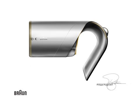 Braun Compact Hair Dryer - Design and drawing by Philippe Poyte 2017. Hairdryer Design, Best Affordable Hair Dryer, Hair Dryer Brands, Compact Hair Dryer, Render Design, Braun Design, Hand Dryer, Best Hair Dryer, Barcode Scanner