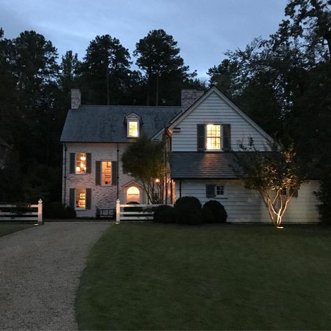 Could not be anymore charming! @jamesfcarterarch So gracious for James to open his house to a bunch of nosey designers and architects. #bbgardens #adac @adacatlanta #birmingham Birmingham House, Mansion Exterior, Suburban House, Big Windows, Home Alone, Colonial House, House Goals, Big Houses, Night Aesthetic