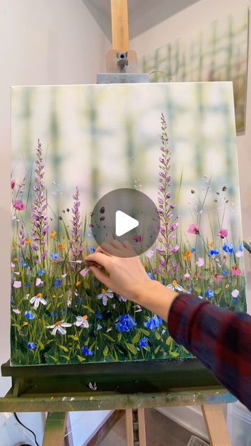 Painting With Knife, Beach Hacks Clever Ideas, Rock Painting Tutorial, Pressed Flower Crafts, Acrylic Painting Flowers, Art & Craft Paint, Landscape Art Painting, Wild At Heart, Beach Hacks