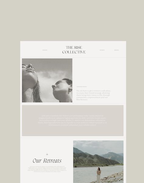 Feminine Minimalism in Web Design & Graphic Design: Soft colors, simple lines, and elegant typography create a calming and inviting #Yoga_Website #Minimalist_Web_Design #Landing_Page_Inspiration #Beauty_In_Everything Yoga Website, Nutrition Business, Simple Website Design, Feminine Web Design, Minimalist Web Design, Landing Page Inspiration, Beauty In Everything, Web Design Graphic, Branding Design Packaging