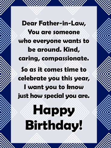 A handsome blue, white and gray plaid pattern is the background for this touching card for a special father-in-law. The words are full of sentiment, giving you a chance to tell him how much he means to everyone around him and all of the wonderful qualities he has. Sending this greeting is a chance to give him one of the best gifts anyone can receive: a reminder of just how special he is to you. And that’s something he’ll remember long after his celebration is over. Facebook Social Media, Birthday Reminder, Birthday Calendar, Birthday Wishes Quotes, Free Ecards, Happy Birthday Messages, Father In Law, Add Friends, Memories Quotes