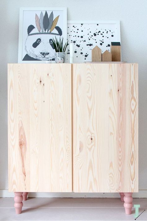 Looking for an easy way to navigate the Ikea Ivar System? Check out my Ikea Cheat Sheet to find the right dimensions and cost for your space. Ivar Ikea Hack, Ivar Cabinet, Ikea Ivar Cabinet, Armoire Ikea, Pretty Pegs, Kura Bed, Pine Cabinets, Ikea Ivar, Ikea Bedroom