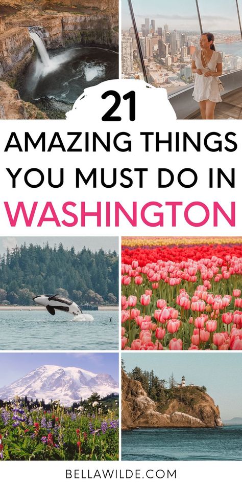 Washington State Road Trip, State Bucket List, Washington Things To Do, Washington Road Trip, Seattle Travel Guide, Washington State Hikes, Things To Do In Washington, Washington Vacation, Olympic National Park Washington