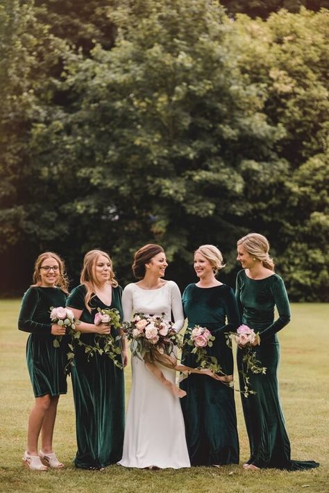 Emerald Green, Pink and Gold December Wedding 2020, Emerald Green Bridesmaid Dresses, Pink Bouquets - ColorsBridesmaid Waterford Castle, Hunter Green Bridesmaid Dress, Emerald Green Bridesmaid Dresses, Dark Green Bridesmaid Dress, Winter Bridesmaids, Winter Bridesmaid Dresses, Emerald Bridesmaid Dresses, Bridesmaid Dresses Under 100, Fall Bridesmaid Dresses