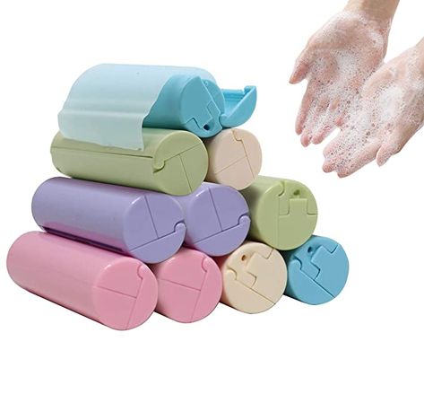 Amazon.com : 10 Rolls Portable Soap Sheets Disposable Hand Washing Paper Soap Sheets for Travel, Outdoor, Classes and Work : Beauty & Personal Care Method Hand Soap, Soap Sheets, Best Hand Sanitizer, Amazon Bathroom, Soap Packaging Design, Paper Soap, Cute Spiral Notebooks, Soap Paper, Learn Physics