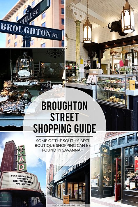 Savannah Shopping Guide: Broughton Street has some of the best shopping in the southern states. From Parisian boutiques to thrift stores -- and everything in between -- learn which stores are a must! Savannah Georgia Thrift Stores, Savannah Shopping, Savannah Georgia Vacation, Savannah Georgia Travel, Savannah Smiles, Traveling Usa, Usa Trips, Sisters Trip, Usa Places To Visit