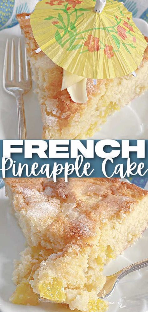 Pineapple Recipes Healthy, Fresh Pineapple Recipes, Pineapple Dessert Easy, Pineapple Cake Recipe, What Is Healthy Food, French Vanilla Cake, French Apple Cake, Pineapple Dessert Recipes, Deserts Easy