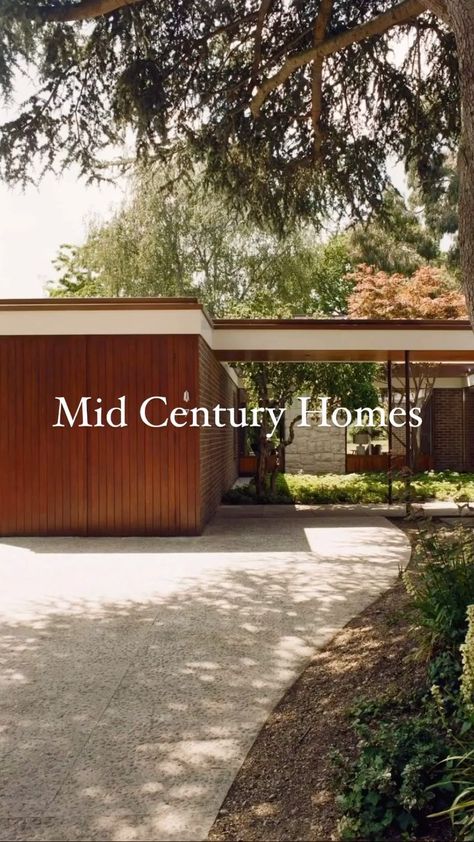 Mid Century Home Inspiration - Part Three #midceturyfurniture #midcenturymodern #midcenturyhome #midcenturydesign #midcenturystyle… | Instagram Mid Century Garage Door, Mid Century Garage, Mid Century Coastal, Cottagecore Living, 1970s House, 1960s House, Open Loft, Mid Century Home, Passive Design