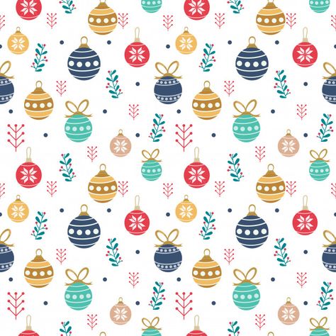 Seamless pattern of cute christmas balls Premium Vector | Free Vector #Freepik #vector #freebackground #freepattern #freechristmas #freeribbon Christmas Balls Wallpaper, Christmas Wallpaper Pattern, Balls Wallpaper, Cute Christmas Backgrounds, Christmas Wallpaper Hd, Snowy Christmas Tree, Christmas Aesthetic Wallpaper, Cute Christmas Wallpaper, Love Anniversary Quotes