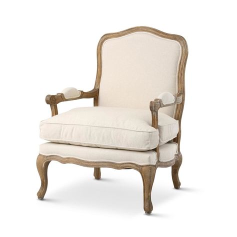 Colonial Furniture, Occasional Chair, Linen White, Beautiful Chair, Bedroom Chair, French Provincial, Occasional Chairs, French Design, Upholstered Chairs