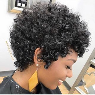 Soft and pretty by @sharod0911 #shorthairCuts #hairtrends #prostylist | #cutcartel Latest African Hairstyles, African American Haircuts, American Hairstyles, Hair 2018, Haircuts For Curly Hair, Short Wavy Hair, Best Short Haircuts, Short Black Hairstyles, Permed Hairstyles