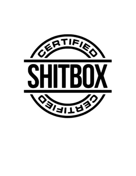 Certified Shitbox Decal -  #certified #Decal #Shitbox Chevy Svg Car Decals, Cool Vinyl Stickers, Chevy Decals Vinyls, Truck Vinyl Decals, Certified Shitbox Car Decal, Shitbox Car Sticker, Decal Ideas For Car, Cricut Projects Car Decals, Cricut Jeep Decals Vinyls