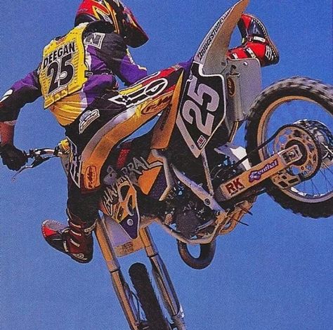 Brian Deegan 96' Brian Deegan, Dirt Bike Racing, Brown Color Schemes, Metal Mulisha, 90s Nostalgia, Dirt Bikes, Future Life, Dirt Bike, Main Colors