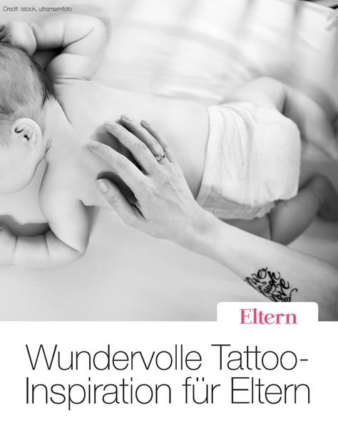 Um der überwältigenden Liebe zu ihrem Kind Ausdruck zu verleihen, widmen viele Eltern ihren Kindern Tattoos. Ob der Vorname des Babys, ein Porträt, der Fußabdruck oder ein Geburtsdatum – wir haben ein paar Beispiele für euch gesammelt, wo Liebe unter die Haut geht. #baby #tattoo #kind #kindertattoo #idee Kind Tattoo, Tattoo Baby, Mama Tattoos, Mutterschaft Tattoos, Mama Tattoo, Partner Tattoos, Fur Mama, Name Tattoos, Baby Tattoos