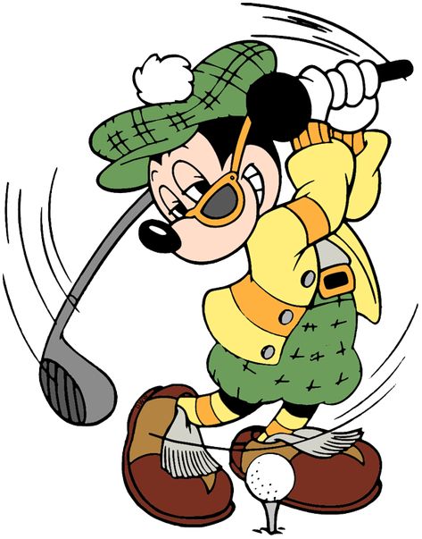 Golf Paintings, Clip Art Disney, Golf Clip Art, Disney Clip Art, Golf Vector, Golf Cartoon, Golf Drawing, Goofy Golf, Disney Golf