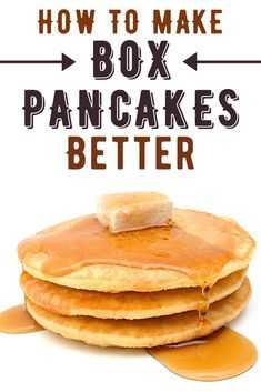 Pancake Recipe From Box Best, Best Box Pancake Recipe, Make Box Pancakes Better, Pancakes Box Mix Better, Pancake Box Mix Recipes, Pancake Box Mix Better, Make Pancake Mix Better, Box Pancake Mix Ideas, How To Make Box Pancakes Better