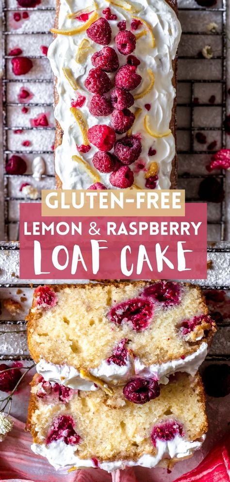 Celiac Cake Recipes, The Best Gluten Free Desserts, Gluten Free Dessert Bread, Baking Gluten Free, Raspberry Gluten Free Desserts, Gluten Free Spring Desserts, Gluten Free Sweet Bread, Gluten Free Loaf, Gluten Free Loaf Cake Recipes