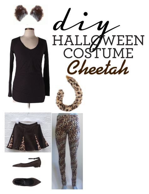 "DIY Halloween Costume: Cheetah" by alyssaclair-winchester ❤ liked on Polyvore featuring James Perse, Pierluigibaleani, DIY, Halloween, cheetah, halloweencostume and Halloween2015 Diy Halloween Costume, Diy Costume, Diy Halloween, Halloween Diy, Winchester, Halloween Makeup, Halloween Costume, Halloween Costumes, Streetwear Brands