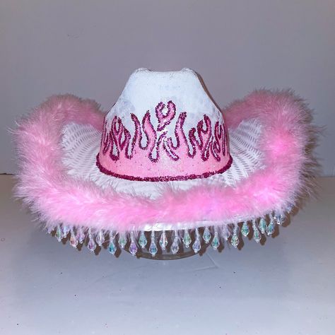 Cowgirl Halloween Costume, Light Up Hats, Bachelorette Party Hat, Cowgirl Halloween, Custom Cowboy Hats, Pink Cowboy Hat, Cowgirl Birthday Party, Space Cowgirl, Wilde Westen