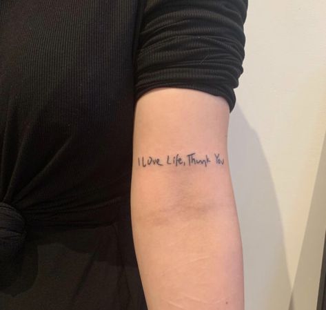 Mac Miller Tattoos, Word Tattoo Ideas, Handwriting Tattoos, Word Tattoo, Petite Tattoos, Fangirl Problems, Cute Small Tattoos, Best Sleeve Tattoos, Discreet Tattoos