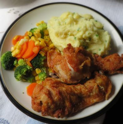 Oven Fried Chicken with Chive & Buttermilk Mash The Eagle Has Landed, Chicken Home, Chicken Baked, Mash Recipe, The English Kitchen, Oven Fried, Oven Fried Chicken, Recipe Generator, English Kitchen