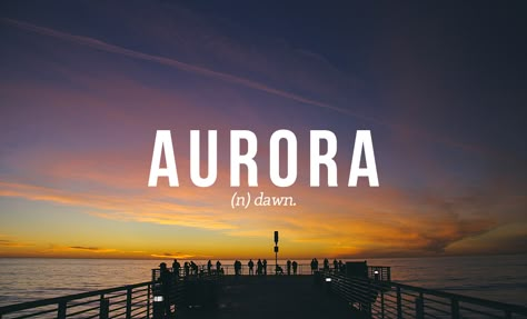 AURORA // by Daniel Dalton. 32 Of The Most Beautiful Words In The English Language Beautiful Words In English, Interesting Words, Uncommon Words, Most Beautiful Words, Weird Words, Unusual Words, Word Definitions, Rare Words, Words To Use