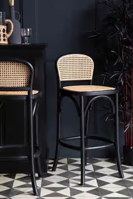 Cocktail & Home Bar Accessories | Rockett St George Wooden Breakfast Bar Stools, Woven Bar Stools, Unique Bar Stools, Rattan Bar Stools, Breakfast Bar Stools, Rockett St George, Breakfast Bar Kitchen, Wooden Bar Stools, Work Chair