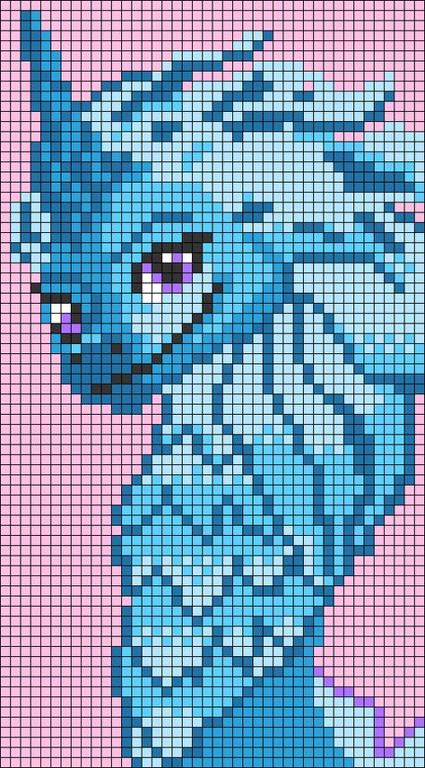 Disney Pixel Art, Dragon Pixel Art, Pixel Art Disney, Pixel Art Dragon, Modele Pixel Art, Pixel Art Pokemon, Dragon Cross Stitch, Tiny Cross Stitch, Easy Pixel Art